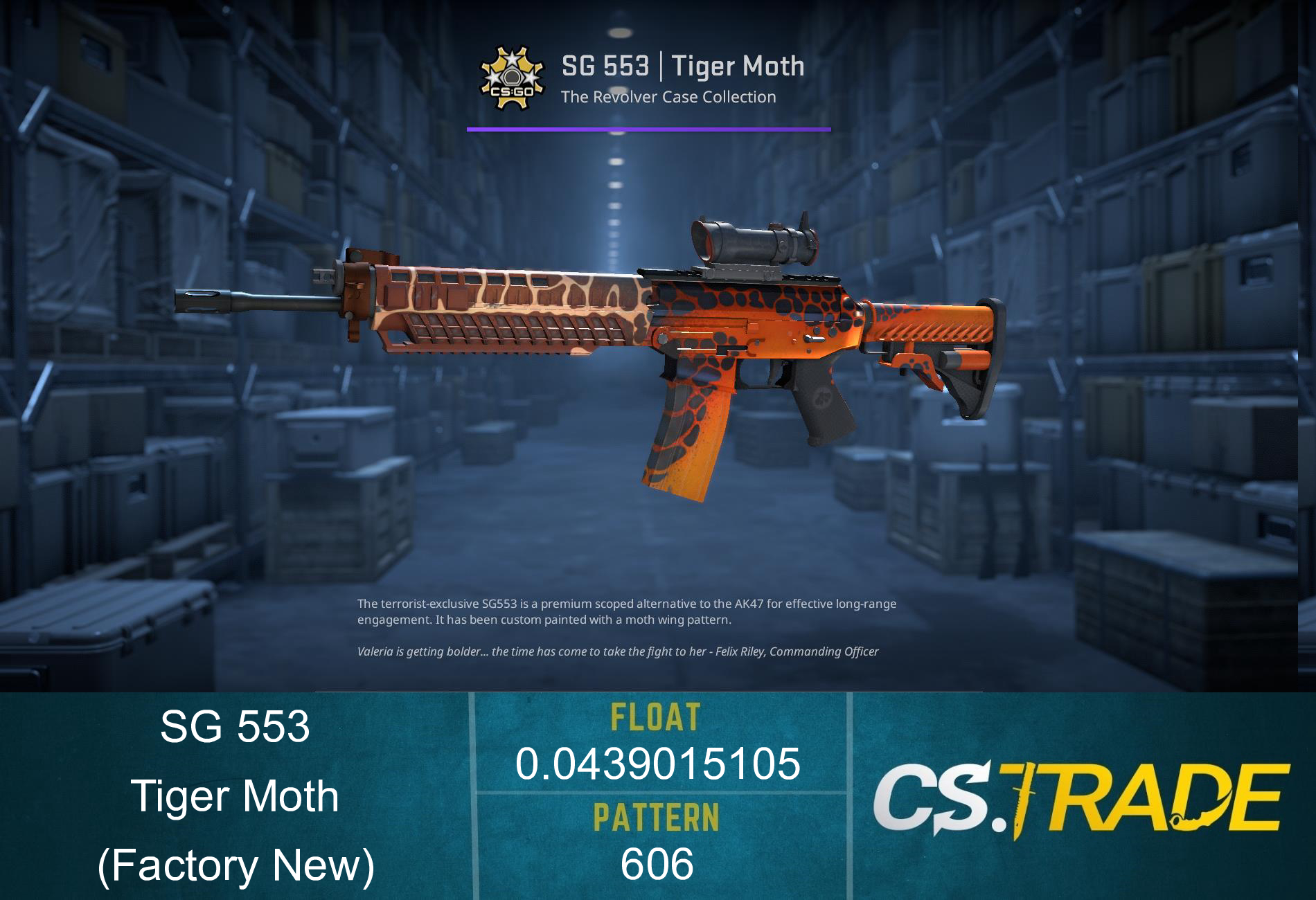 SG 553 | Tiger Moth (Factory New) Screenshot