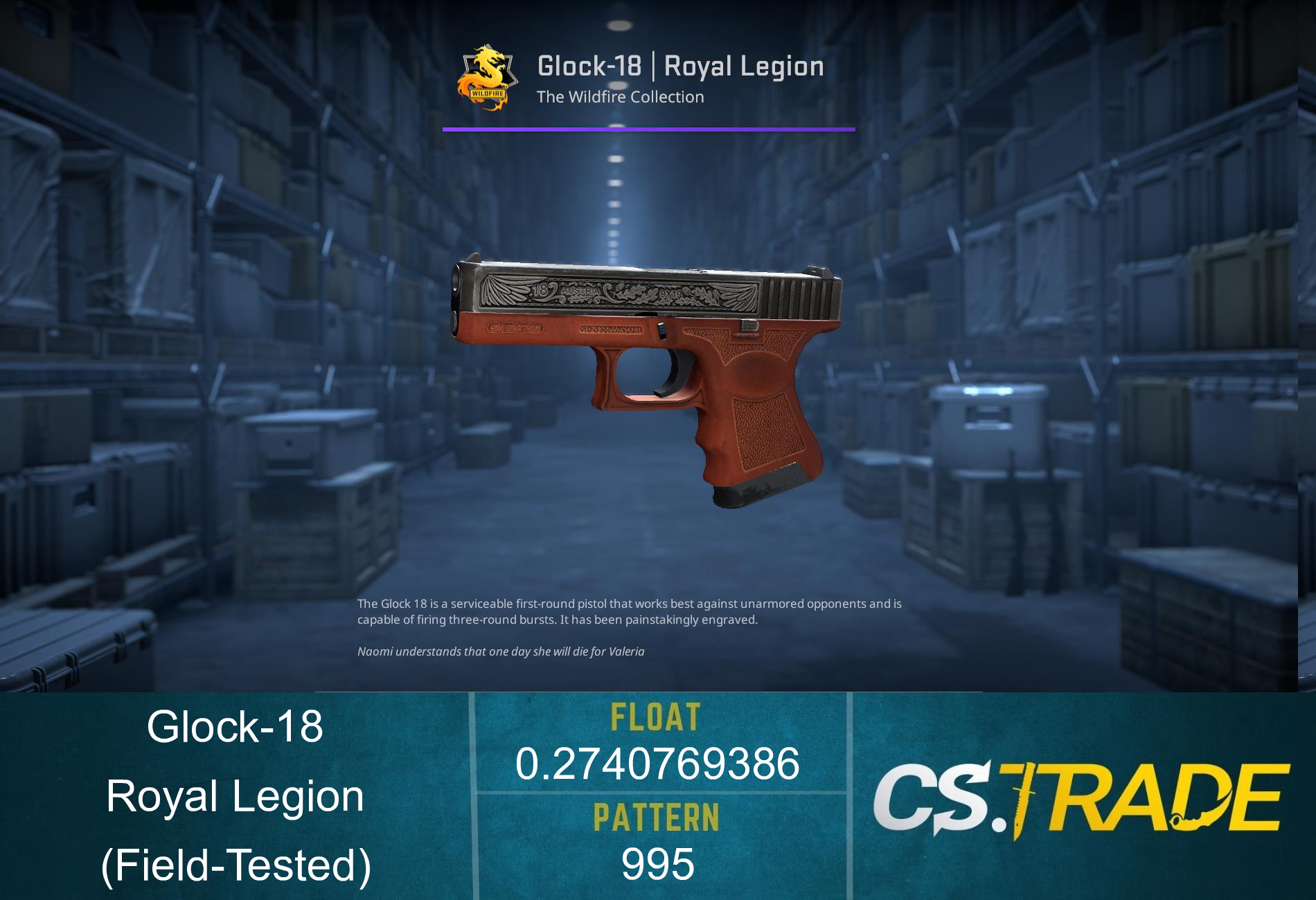 StatTrak™ Glock-18 | Royal Legion (Field-Tested) Screenshot