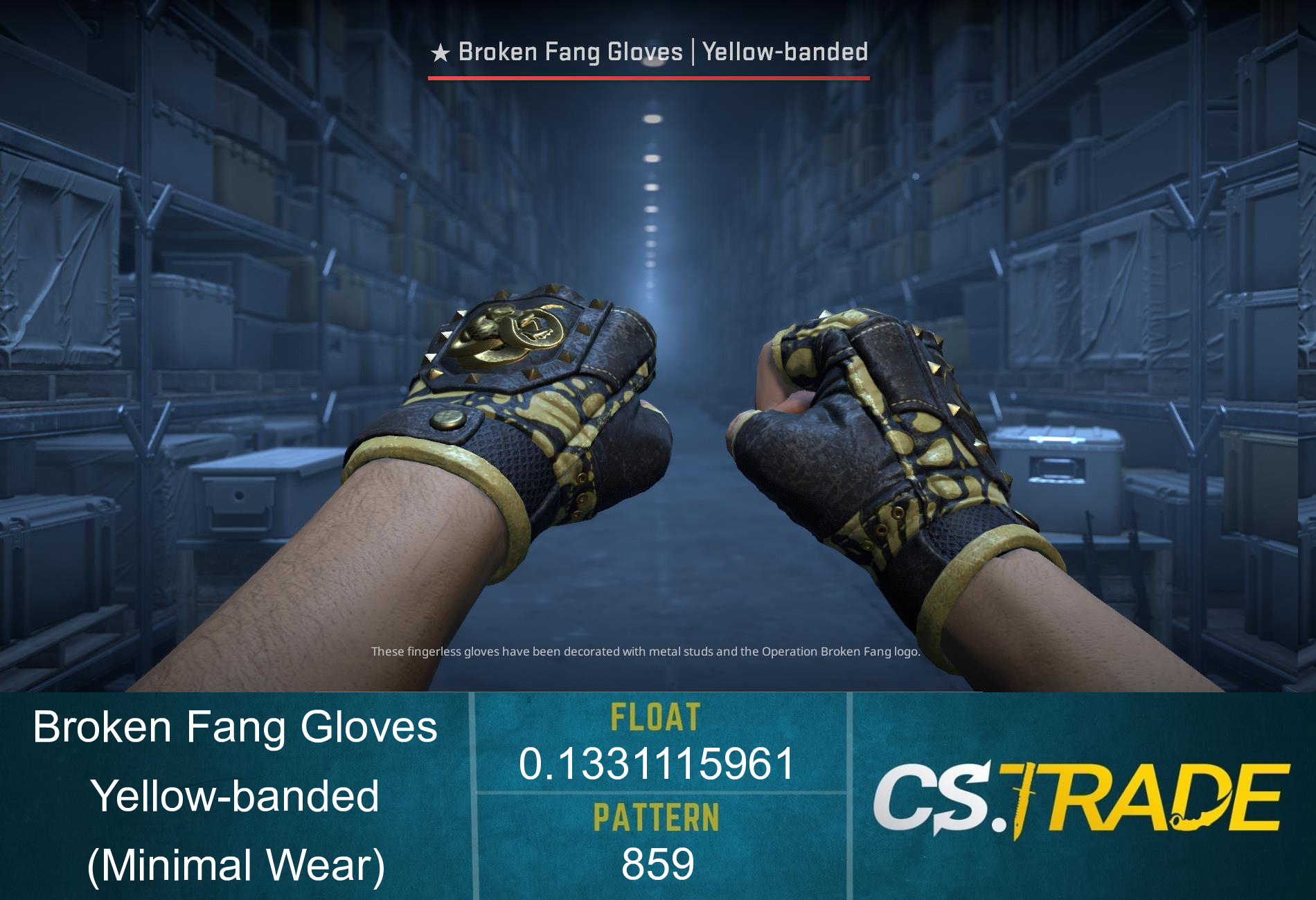 ★ Broken Fang Gloves | Yellow-banded (Minimal Wear)