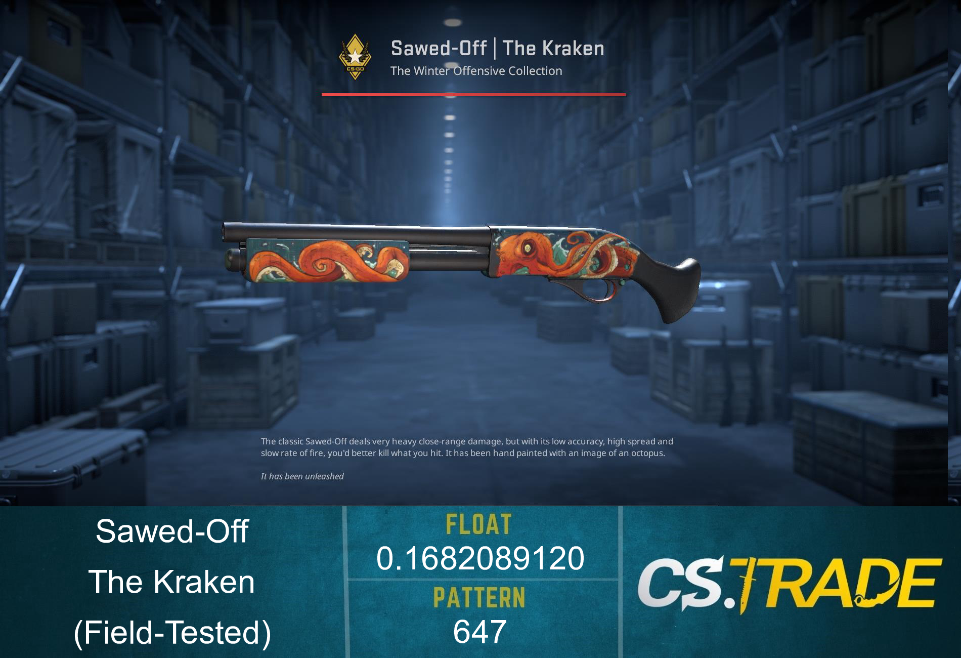 StatTrak™ Sawed-Off | The Kraken (Field-Tested) Screenshot