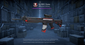 SG 553 | Cyrex (Well-Worn) Screenshot
