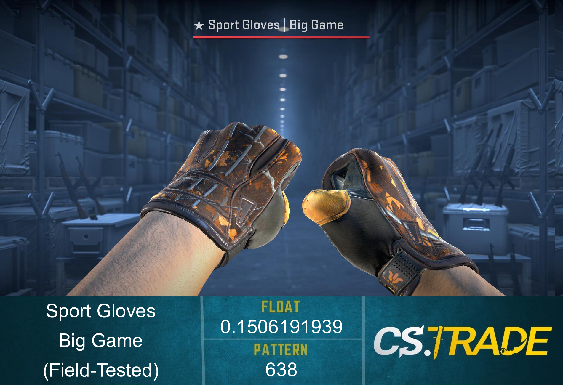 ★ Sport Gloves | Big Game (Field-Tested) Screenshot