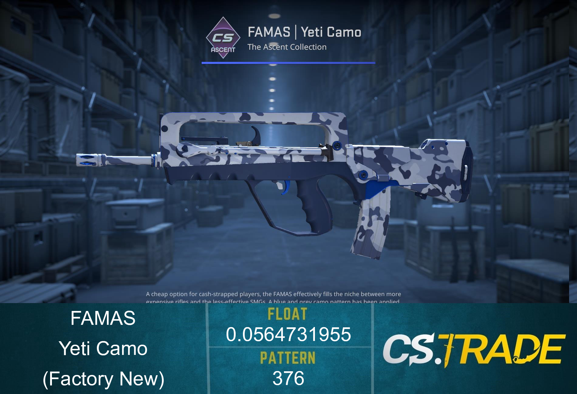 FAMAS | Yeti Camo (Factory New) Screenshot