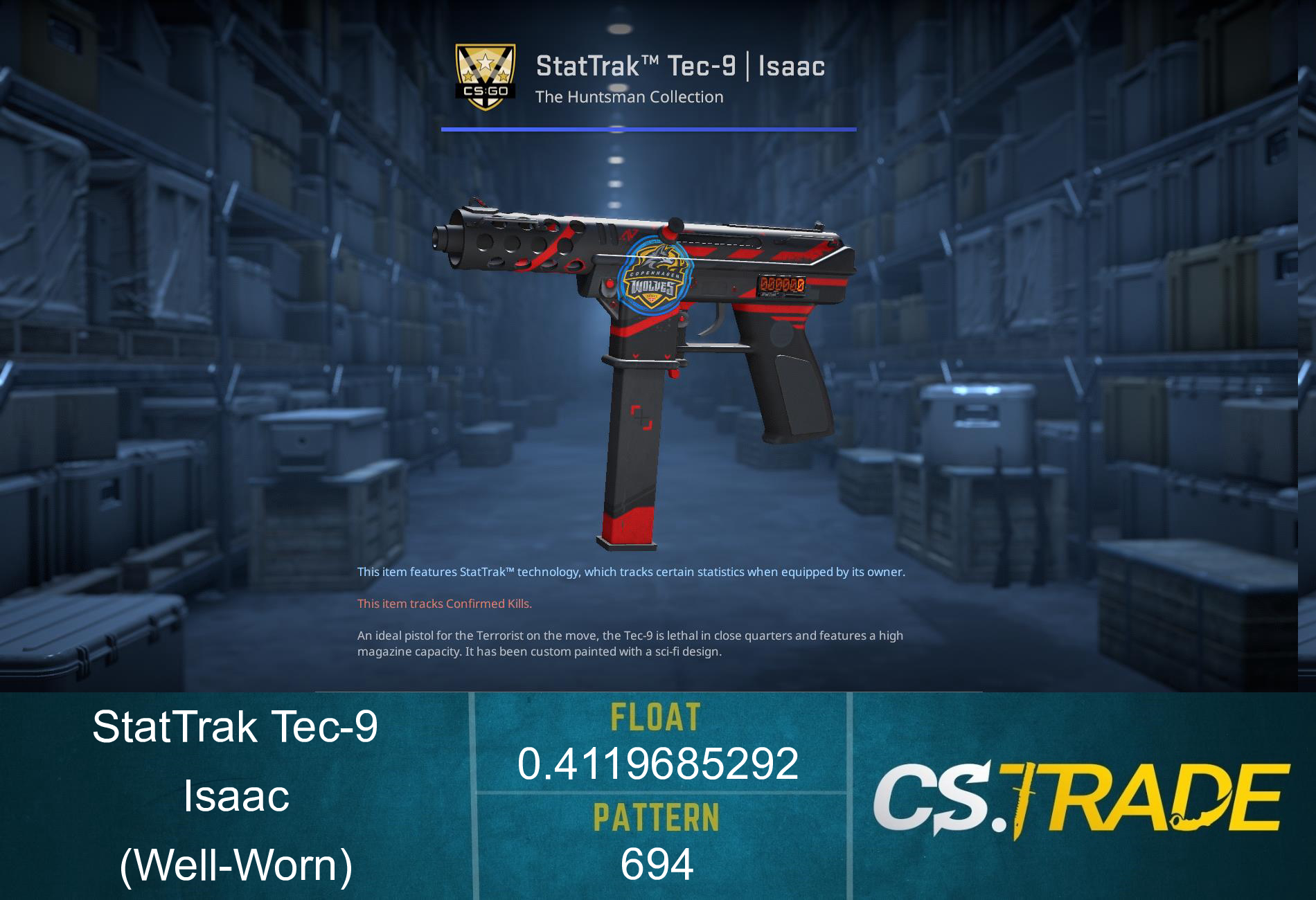Tec-9 | Isaac (Well-Worn) Screenshot
