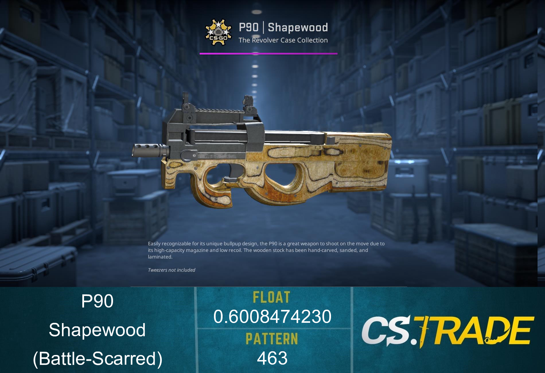 P90 | Shapewood (Battle-Scarred)