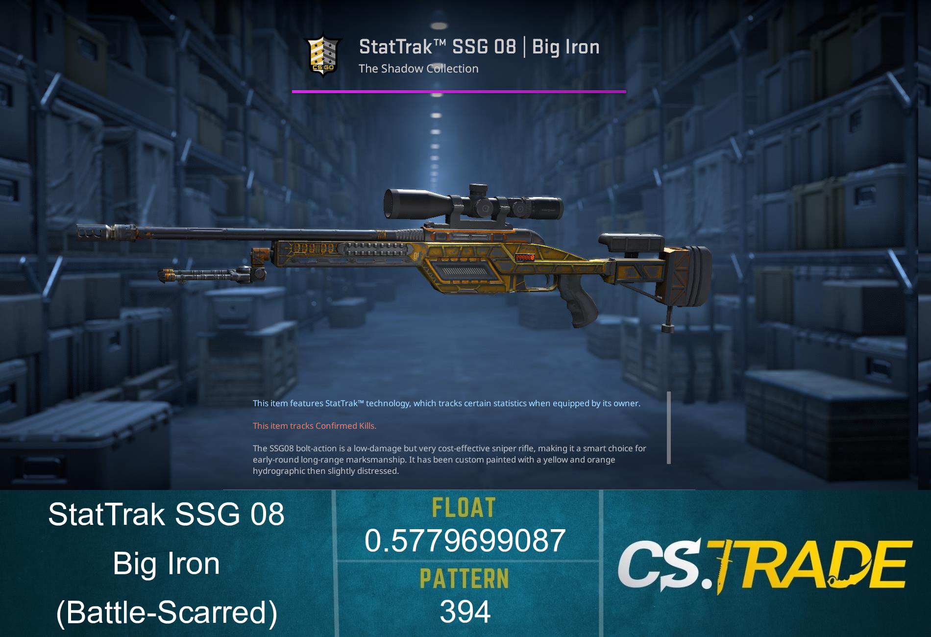 SSG 08 | Big Iron (Battle-Scarred) Screenshot