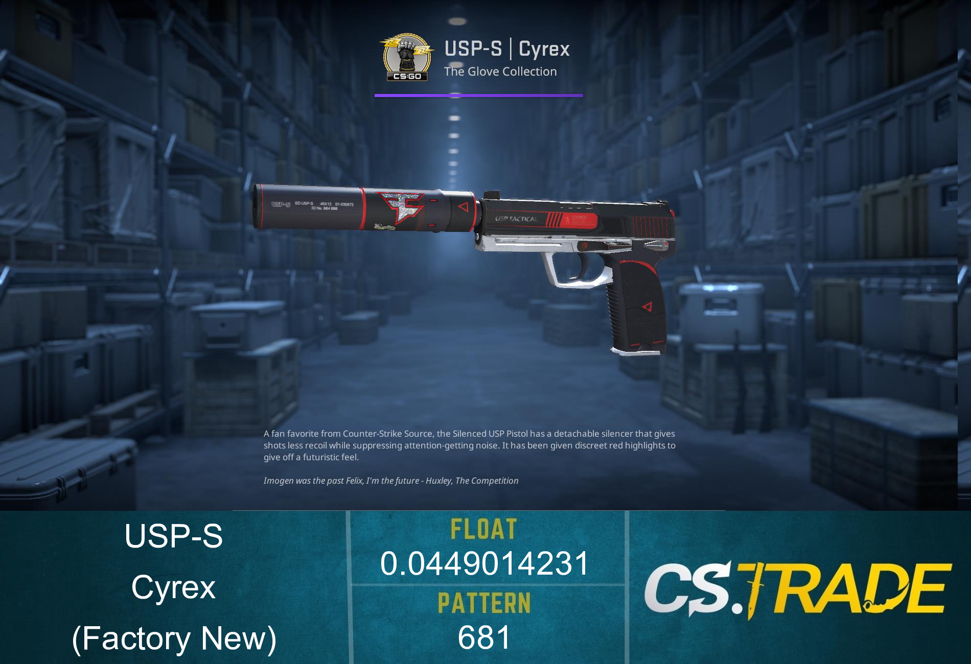 USP-S | Cyrex (Factory New) Screenshot