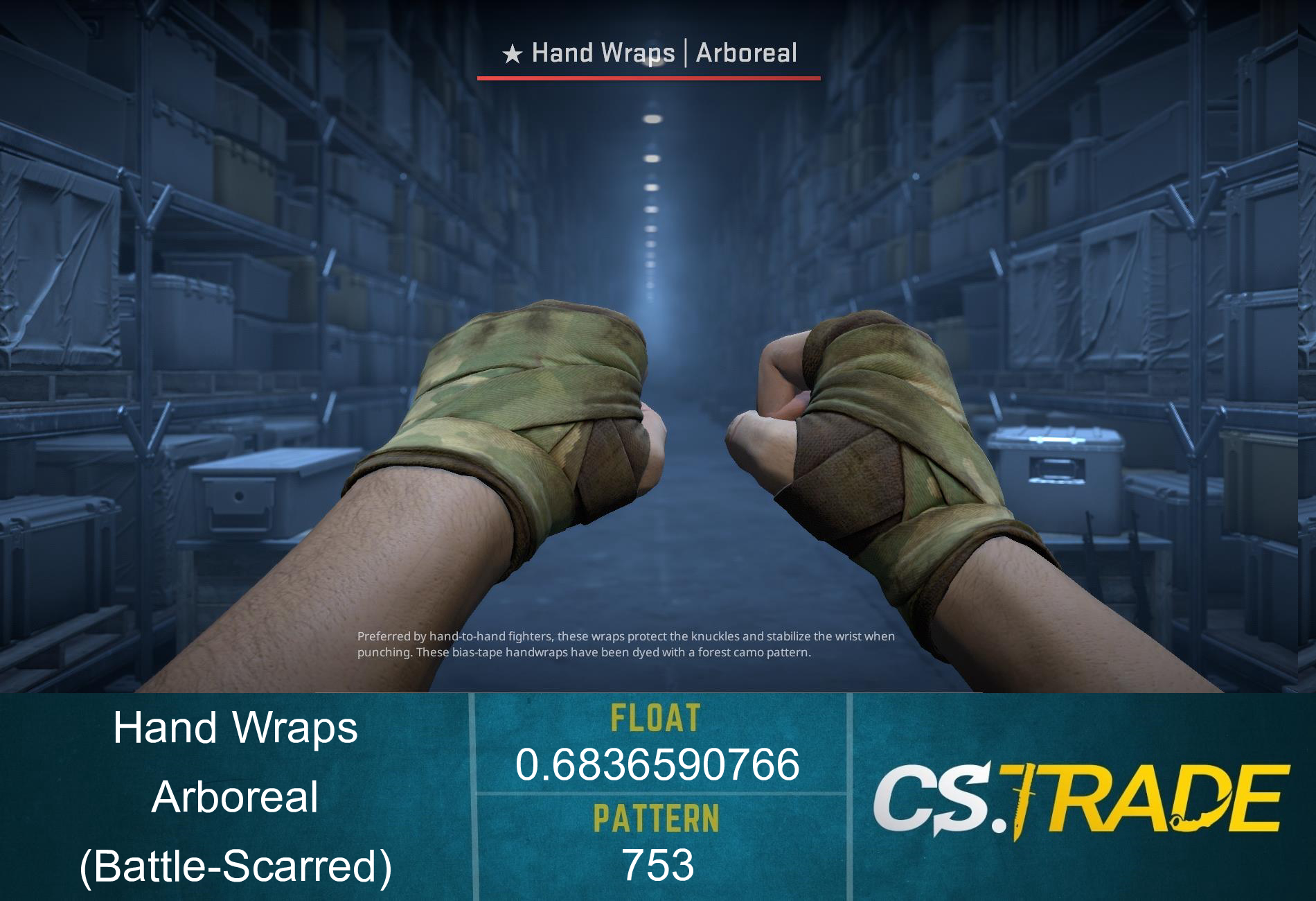 ★ Hand Wraps | Arboreal (Battle-Scarred)