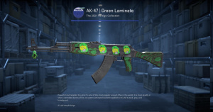 AK-47 | Green Laminate (Minimal Wear) Screenshot