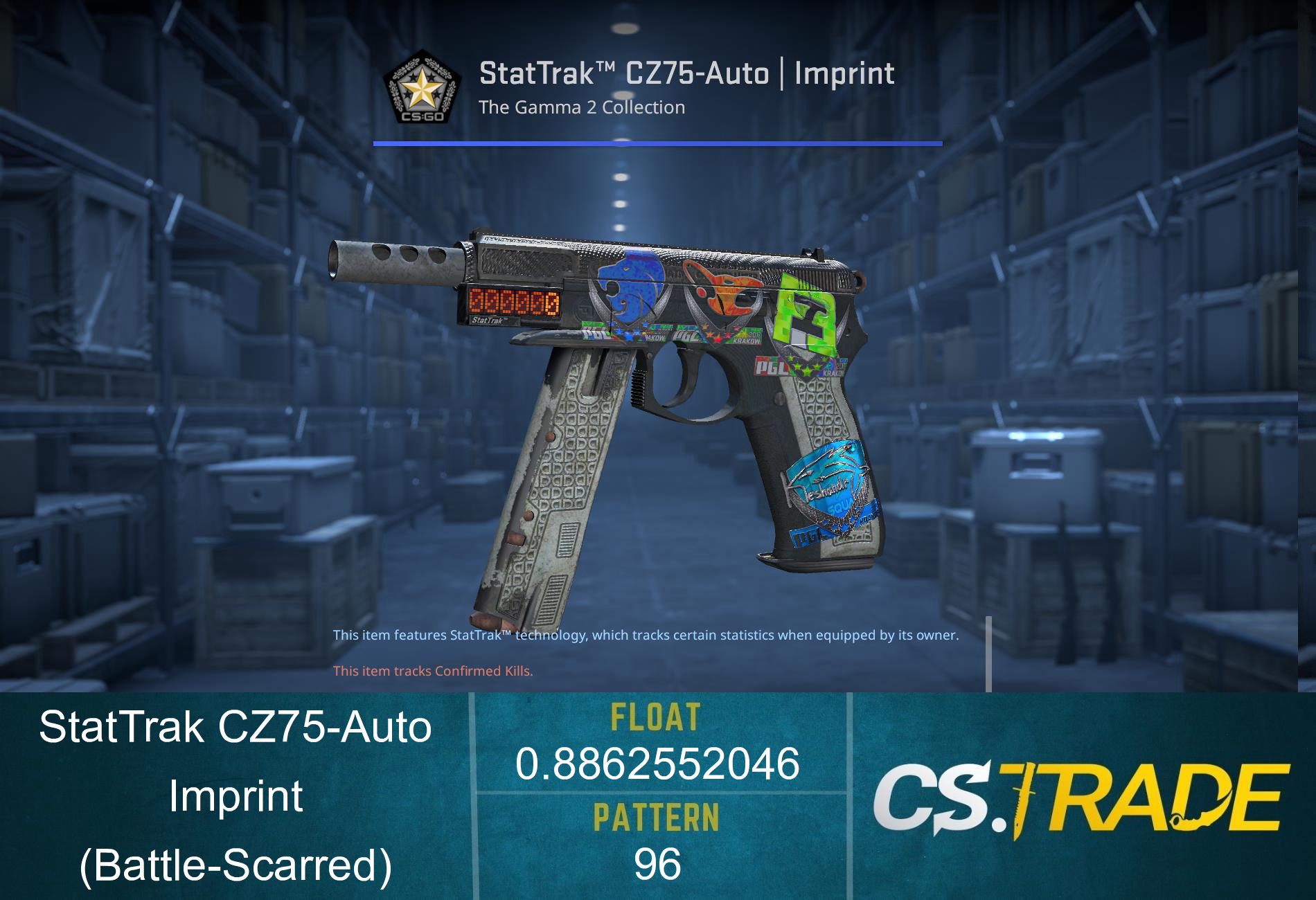 CZ75-Auto | Imprint (Battle-Scarred) Screenshot