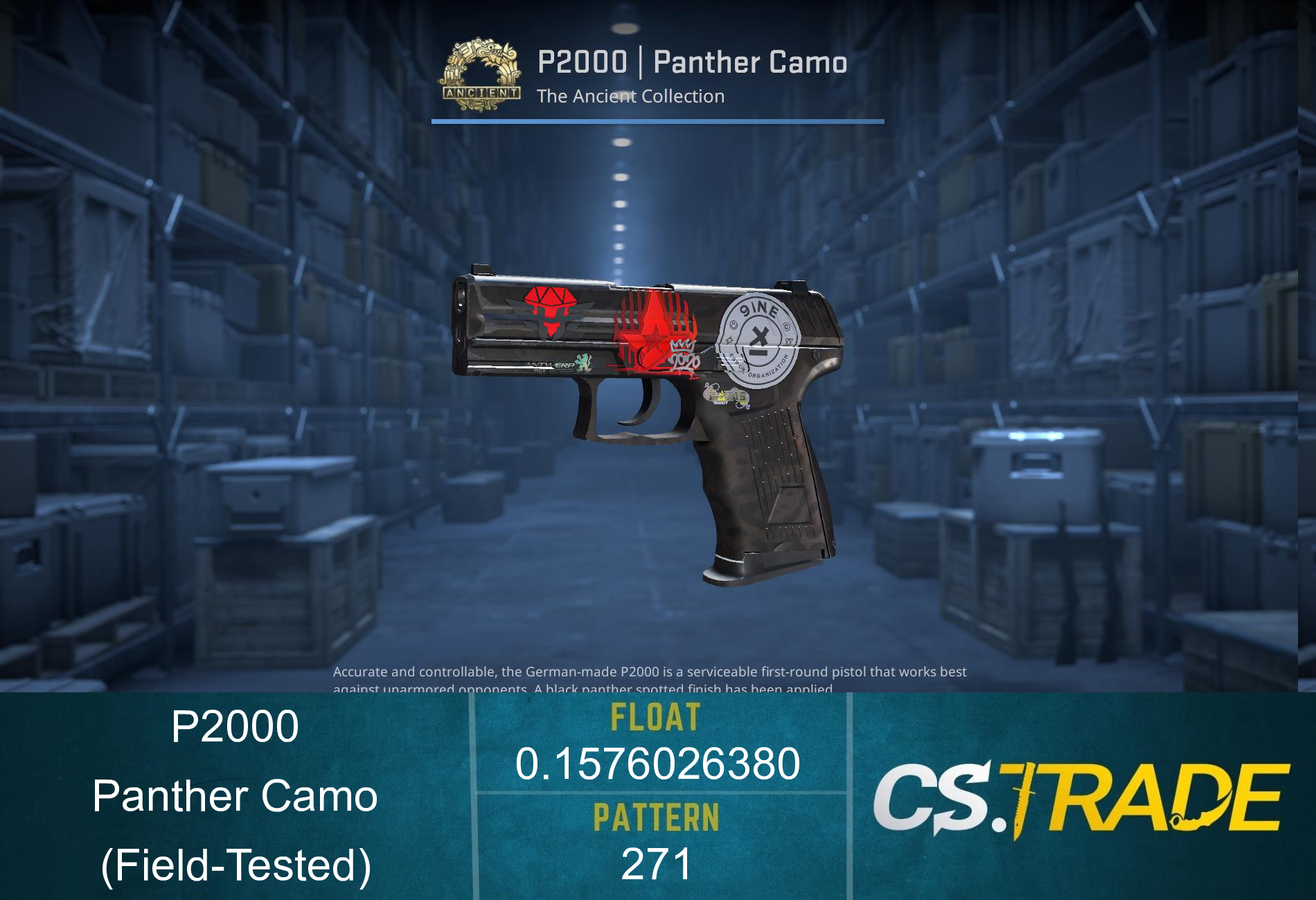 P2000 | Panther Camo (Field-Tested) Screenshot