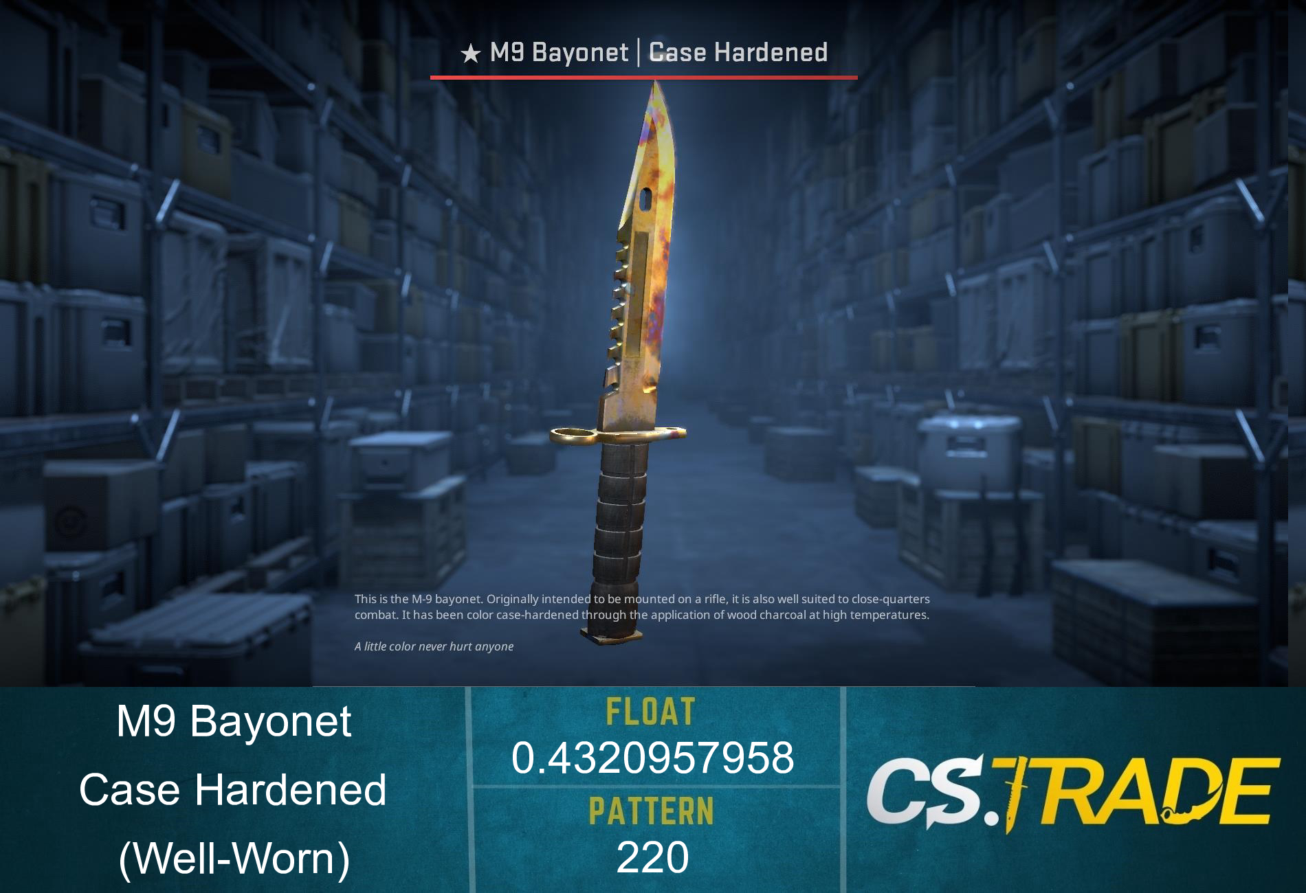 ★ M9 Bayonet | Case Hardened (Factory New) Screenshot