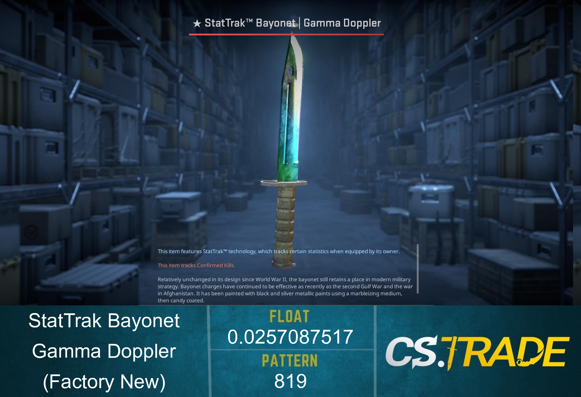 ★ Bayonet | Gamma Doppler Phase 3 (Factory New) Screenshot