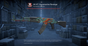 AK-47 | Aquamarine Revenge (Well-Worn) Screenshot
