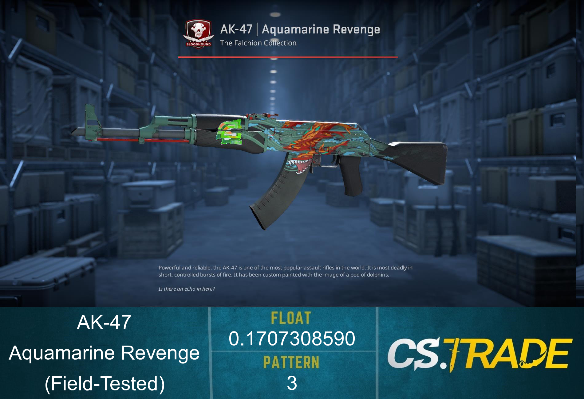 AK-47 | Aquamarine Revenge (Field-Tested) Screenshot