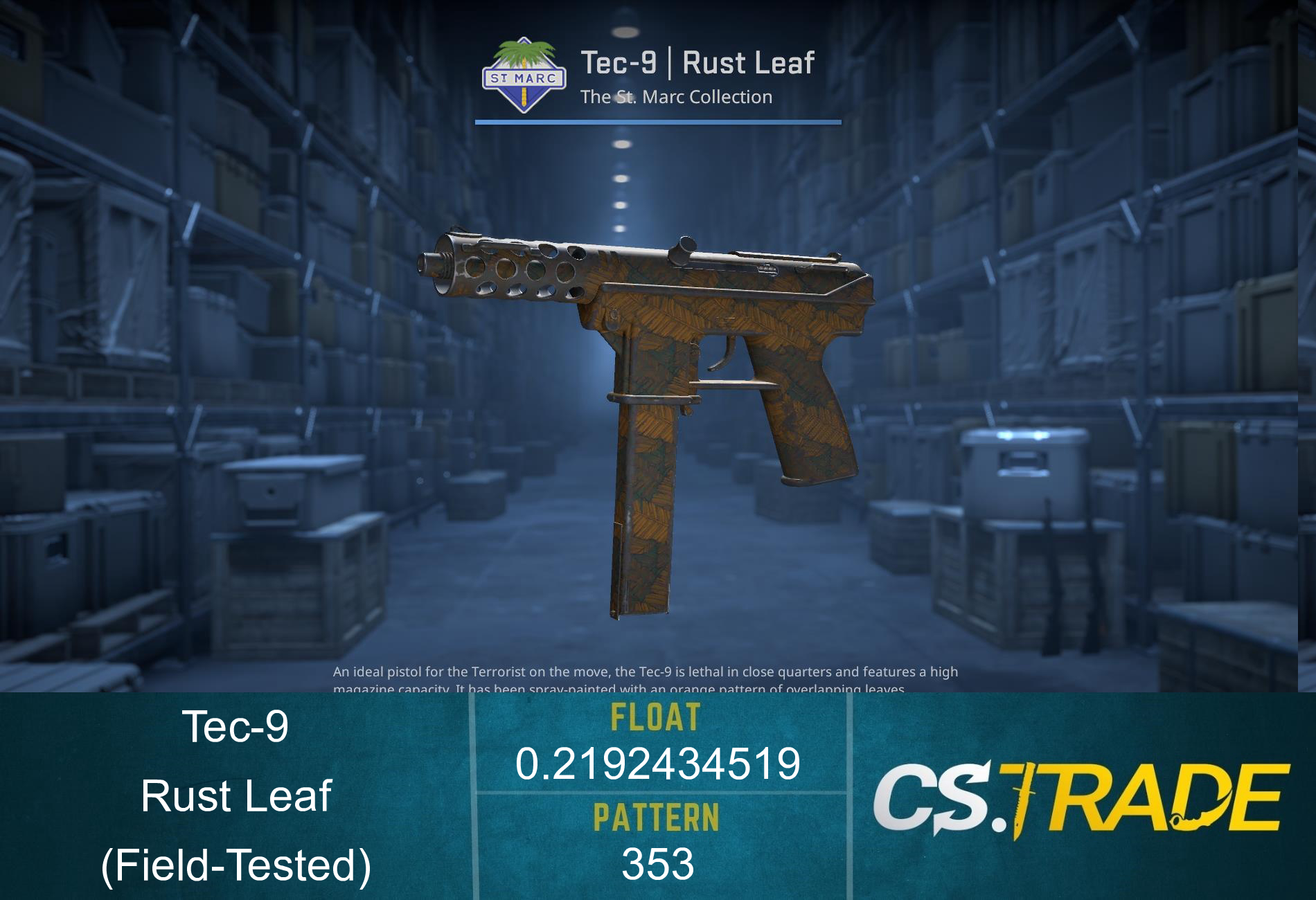 Tec-9 | Rust Leaf (Field-Tested) Screenshot
