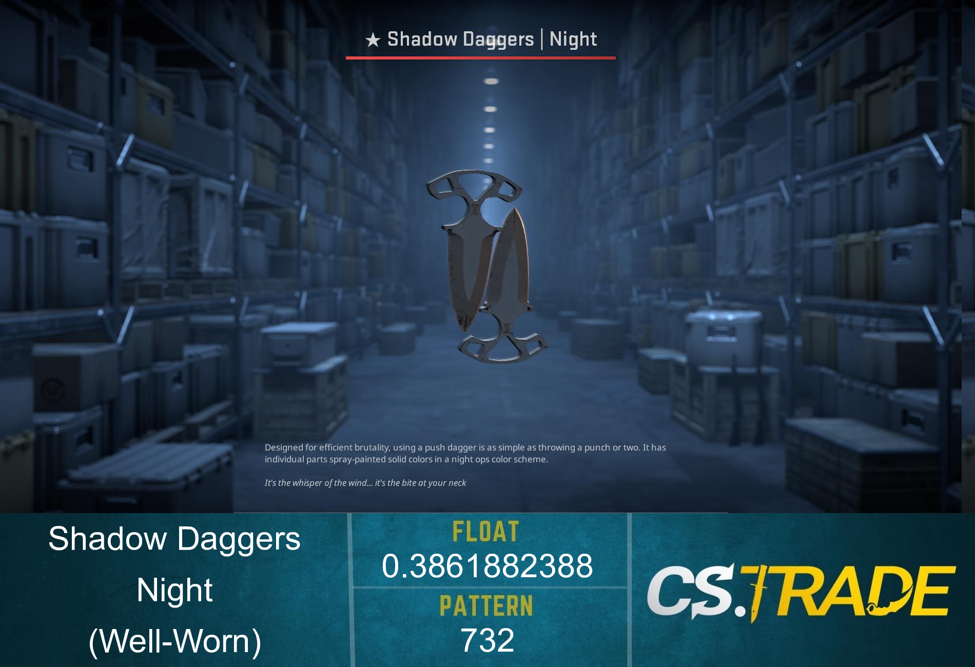 ★ Shadow Daggers | Night (Well-Worn) Screenshot